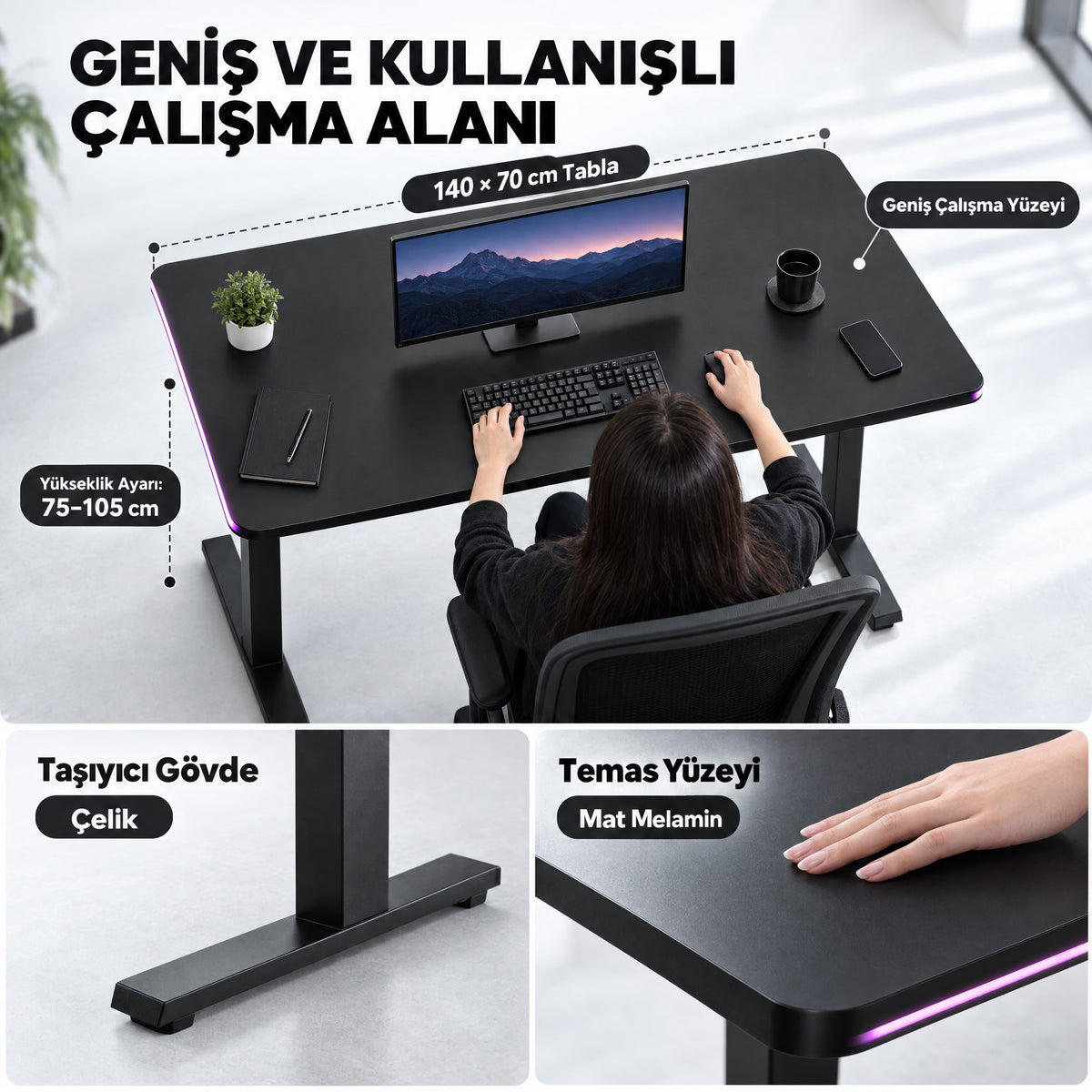 Apex Yükseklik Ayarlı Masa — 3