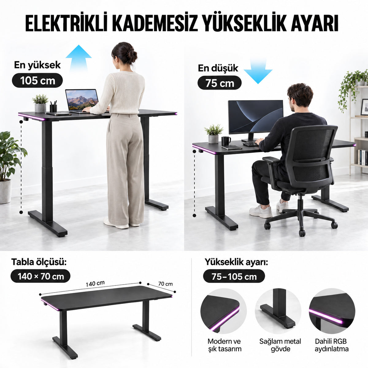 Apex Yükseklik Ayarlı Masa — 7