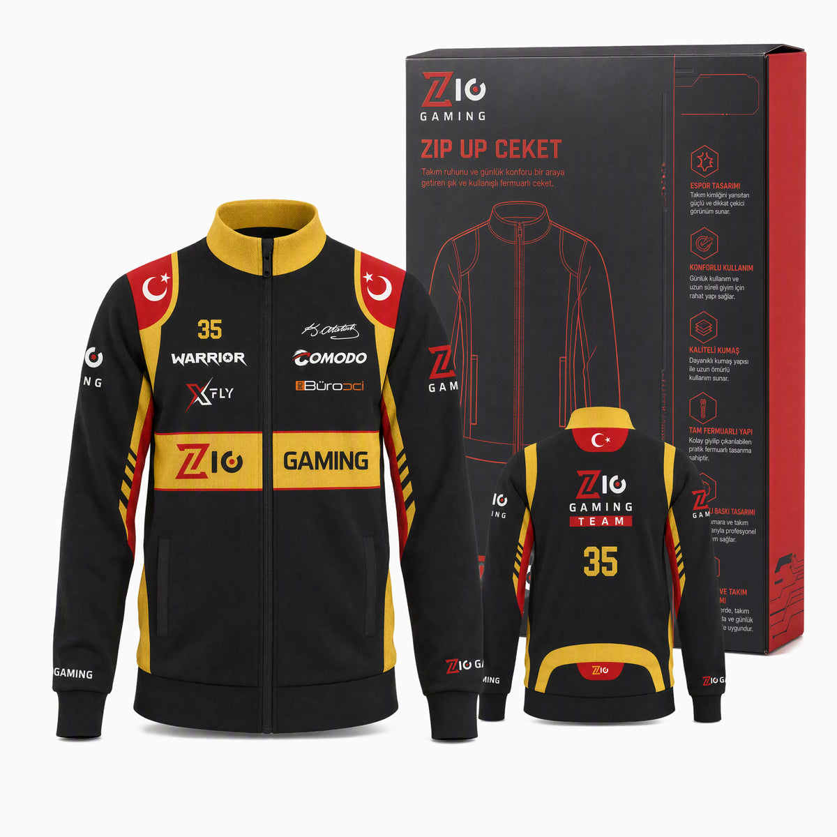 Zip Up Ceket