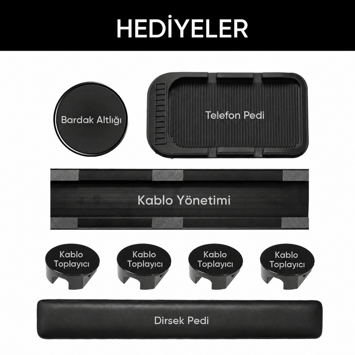 Ingrem Eğim ve Yükseklik Ayarlı Masa – Siyah — 9