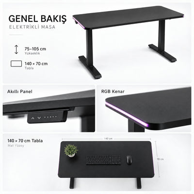 Apex Yükseklik Ayarlı Masa — 10