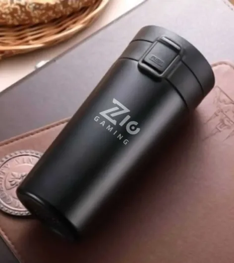 Termos Bardak Mat Siyah 380ml – Filtreli Çift Katmanlı Mug
